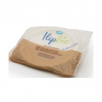 ILIP BIO 12 PATTI PIANI BIANCHI COMPOSTABILI, ACCESSORI TAVOLA USA E GETTA, S167117, 98516