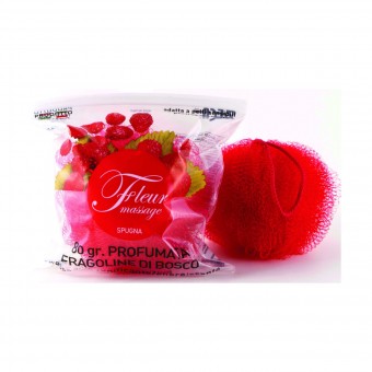 ZECA FLEUR MASSAGE SPUGNA RETE PROFUMATA FRAGOLINE DI BOSCO 80 grammi, ACCESSORI IGIENE PERSONALE, S167311, 98551