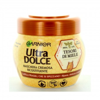 ULTRA DOLCE MASCHERA CAPELLI TESORI DI MIELE PER CAPELLI FRAGILI CHE SI SPEZZANO 300 ML, DOPO SHAMPOO, S120748, 98883
