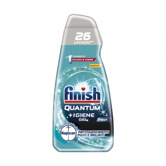 FINISH GEL QUANTUM +IGIENE FRESH 26 LAVAGGI 560 ML "RACCOMANDATO DA NAPISAN", LAVASTOVIGLIE, S163911, 98933