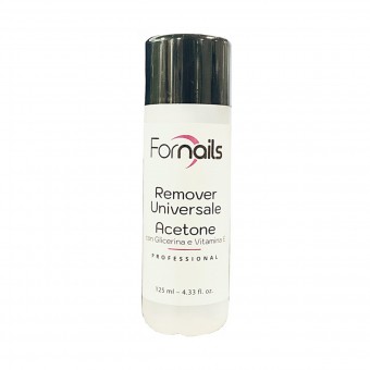 FOR NAILS REMOVER UNIVERSALE ACETONE PER SMALTO CON GLICERINA E VITAMINA E 125 ML , UNGHIE, S166913, 99099