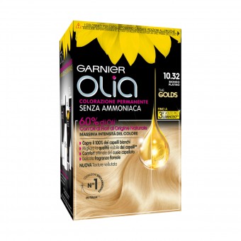 OLIA COLORAZIONE PERMANENTE SENZA AMMONIACA 10.32 BIONDO PLATINO THE GOLDS , COLORANTI, S168287, 99271