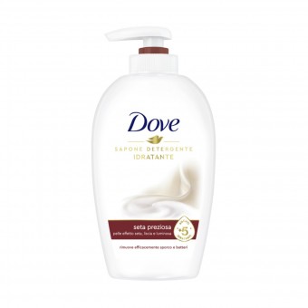 DOVE SAPONE LIQUIDO COMPLETO MANI SETA PREZIOSA 250 ML, SAPONI, S024471, 99339