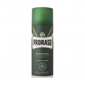 PRORASO SCHIUMA DA BARBA RINFRESCANTE CON OLIO DI EUCALIPTO E MENTOLO 400 ML., SCHIUME BARBA / PREBARBA, S004488, 99575