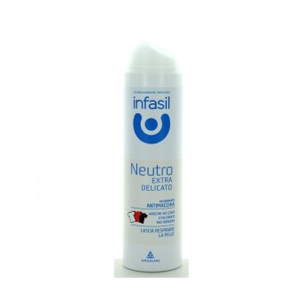 INFASIL DEODORANTE SPRAY NEUTRO EXTRA DELICATO ANTIMACCHIA 150 ML, DEODORANTI ANTIODORE PER PERSONA, S007363, 99594