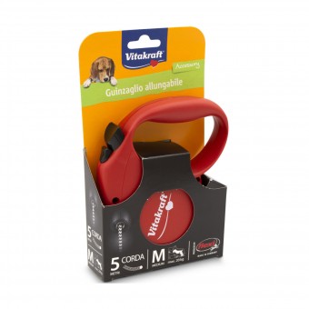 VITAKRAFT GUINZAGLIO ALLUNGABILE FLESSIBILE 5 MT x CANI MEDIUM MASSIMO 20 KG , ACCESSORI, S168359, 99635