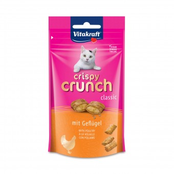 VITAKRAFT GATTO CRISPY CRUNCH CLASSI CON POLLAME BUSTA 60 grammi, NUTRIZIONE, S168362, 99717