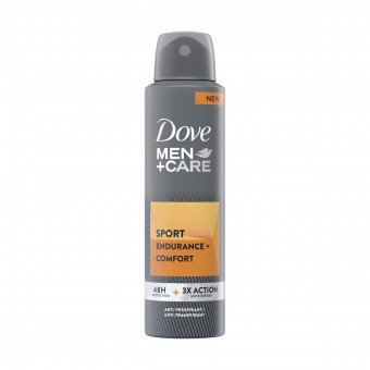 DOVE MEN CARE DEODORANTE SPORT ENDURANCE + COMFORT 48 H + 3 X ACTION SPRAY 150 ML, DEODORANTI ANTIODORE PER PERSONA, S168391, 99742